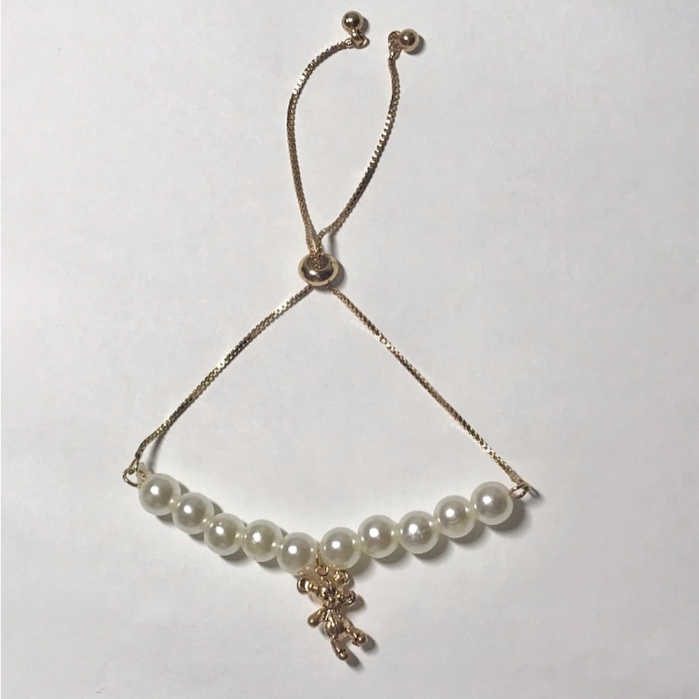 Pearl Gold Teddy Bracelet